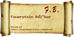 Feuerstein Bíbor névjegykártya